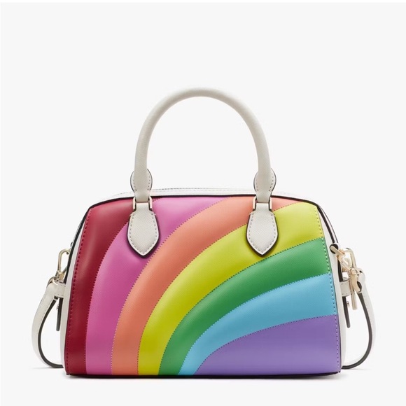 ♠️kate spade Pride Rainbow Collection Leather Duffle Crossbody Bag NWT - Picture 5 of 16